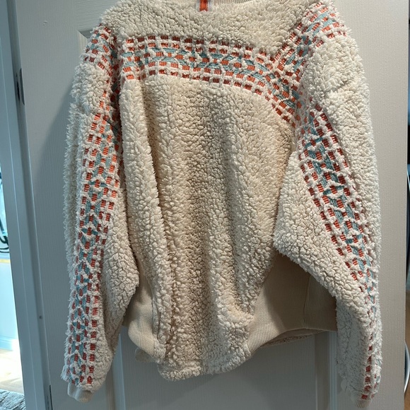 FP Movement by Free People Fleece Teddy Jacket with Patterned Accents - Picture 5 of 8